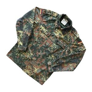 Vintage 90’s German Flecktarn Camo Field Jacket